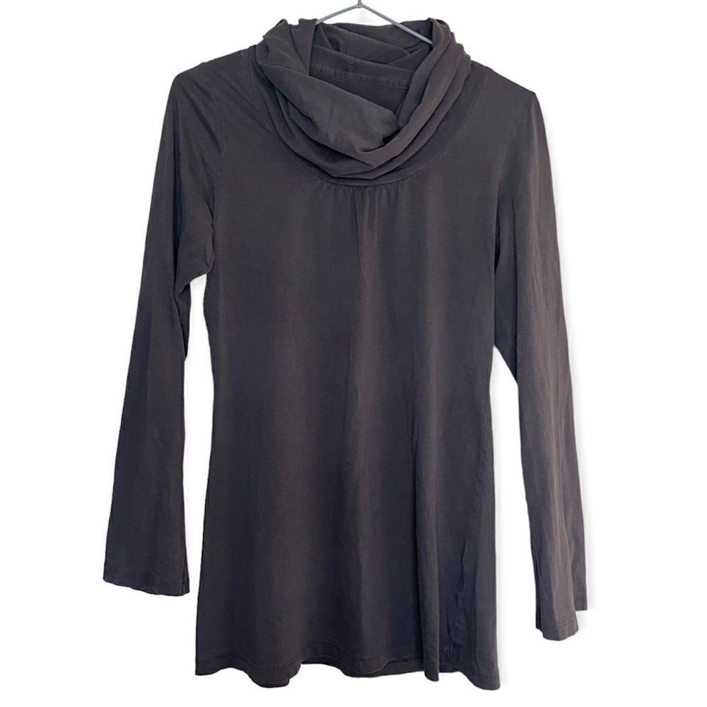Patagonia Brown Cowl-Neck Long-Sleeve Top Size Small